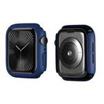 For Apple Watch Series 10 46mm ENKAY Hat-Prince Solid Color PC Watch Case Shockproof Cover(Dark Blue)