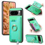 For Google Pixel 8 Pro Retro Magsafe Magnetic PU Back Cover Phone Case(Green)