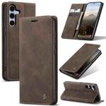 For Samsung Galaxy S25+ 5G CaseMe 013 Multifunctional Horizontal Flip Leather Phone Case(Coffee)