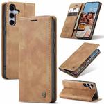 For Samsung Galaxy S25 5G CaseMe 013 Multifunctional Horizontal Flip Leather Phone Case(Brown)