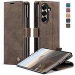 For Samsung Galaxy Z Fold7 CaseMe 013 Multifunctional Horizontal Flip Leather Phone Case(Coffee)