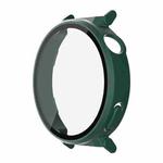 For Huawei Watch GT 5 Pro 42mm ENKAY Hat-Prince Tempered Glass Film Integrated PC Watch Case(Dark Green)