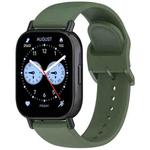 For Redmi Watch 5 Active Color Buckle Pure Color  Silicone Watch Band(Dark Green)