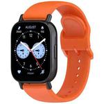 For Redmi Watch 5 Lite Color Buckle Pure Color  Silicone Watch Band(Orange)