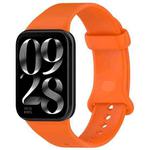 For Xiaomi Smart Band 9 Pro Color Buckle Pure Color Silicone Watch Band(Orange)