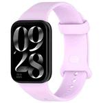 For Xiaomi Smart Band 9 Pro Color Buckle Pure Color Silicone Watch Band(Lilac)