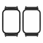 For Xiaomi Smart Band 9 Pro Metal Frame Watch Protective Case(Black)