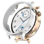 For Huawei Watch GT5 Pro 42MM Half Coverage PC Hollow Watch Protective Case(Silver)