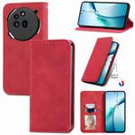 For Nothing Phone 3a Retro Skin Feel Magnetic Flip Leather Phone Case(Red)
