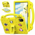 For Infinix Xpad 11 X1101 2024 Handle Kickstand Children EVA Shockproof Tablet Case(Yellow)