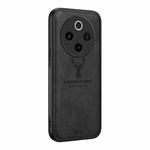 For vivo Y300 Pro Deer Head Cloth Skin All-inclusive Phone Case(Black)