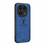 For vivo iQOO13 Deer Head Cloth Skin All-inclusive Phone Case(Blue)