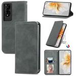 For TCL 50 5G Retro Skin Feel Magnetic Flip Leather Phone Case(Gray)