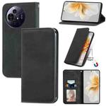 For TCL 50 Pro NxtPaper Retro Skin Feel Magnetic Flip Leather Phone Case(Black)