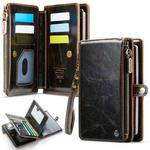 CaseMe-Me60 Multi-functional Anti-theft Swipe Passport Wallet(Brown)