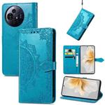 For TCL 50 Pro NxtPaper Mandala Flower Embossed Leather Phone Case(Blue)