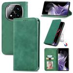 For Xiaomi Redmi Note 14 Pro+ 5G Retro Skin Feel Magnetic Flip Leather Phone Case(Green)
