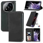 For Xiaomi Redmi Note 14 Pro+ 5G Retro Skin Feel Magnetic Flip Leather Phone Case(Black)