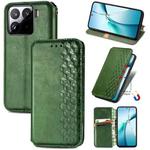 For Xiaomi 15 Cubic Grid Pressed Magnetic Leather Phone Case(Green)