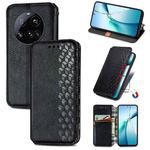 For Xiaomi 15 Ultra Cubic Grid Pressed Magnetic Leather Phone Case(Black)