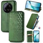 For Xiaomi 15 Ultra Cubic Grid Pressed Magnetic Leather Phone Case(Green)