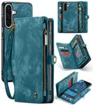 For Samsung Galaxy A56 CaseMe 008 Detachable Multifunctional Leather Phone Case(Blue)