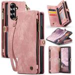 For Samsung Galaxy Z Fold7 CaseMe 008 Detachable Multifunctional Leather Phone Case(Pink)
