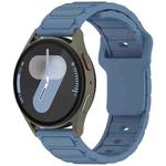 For Samsung Galaxy Watch 20mm I-Shaped Silicone Watch Band(Blue)