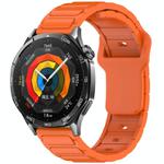 For Huawei Watch 22mm I-Shaped Silicone Watch Band(Orange)