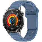 For Huawei Watch 22mm I-Shaped Silicone Watch Band(Blue)