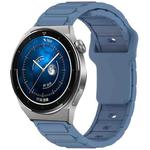 For Huawei Watch 20mm I-Shaped Silicone Watch Band(Blue)