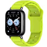 For Xiaomi Watch 22mm I-Shaped Silicone Watch Band(Lime Green)