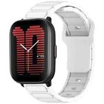 For Amazfit 20mm I-Shaped Silicone Watch Band(White)