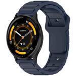 For Garmin 22mm I-Shaped Silicone Watch Band(Midnight Blue)