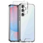 For Samsung Galaxy S24 FE 5G NORTHJO 3 in 1 Clear Phone Case with Screen Protector Lens Film