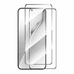 For Xiaomi 15 2pcs ENKAY Hat-Prince 0.18mm High Aluminum-silicon Tempered Glass Film, Support Ultrasonic Fingerprint Unclock