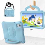 For Honor Pad X9 Handle Football Shaped EVA Shockproof Tablet Case(Light Blue)