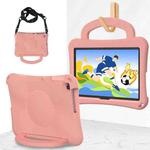 For Honor Pad X8 / X8 Lite 10.1 Handle Football Shaped EVA Shockproof Tablet Case(Light Pink)
