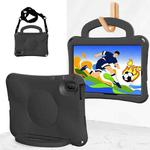 For Huawei MatePad SE 11 2024 Handle Football Shaped EVA Shockproof Tablet Case(Black)