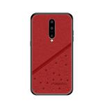 PINWUYO Full Coverage Waterproof Shockproof PC+TPU+PU Protective Case for Oneplus7 pro(Red)