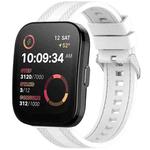 For Amazfit Bip 5 / GTR 4 / GTR 3 Quick Release Two Side Stitching Silicone Watch Band(White)