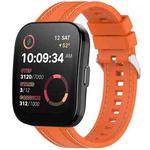 For Amazfit Bip 5 / GTR 4 / GTR 3 Quick Release Two Side Stitching Silicone Watch Band(Orange)