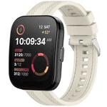 For Amazfit Bip 5 / GTR 4 / GTR 3 Quick Release Two Side Stitching Silicone Watch Band(Starlight)