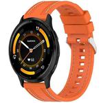 For Garmin Venu 3 Quick Release Two Side Stitching Silicone Watch Band(Orange)