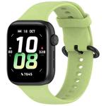 For Honor Watch 5 Solid Color Soft Silicone Watch Band(Lime)