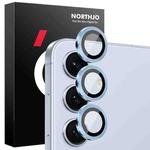 For Samsung Galaxy S25 5G NORTHJO Camera Lens Protector CD Metal Ring Tempered Glass Film(Blue)