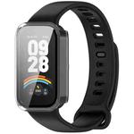 For Xiaomi Smart Band 9 Active Tempered Film Integrated PC Watch Protective Case(Transparent Color)