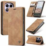 For Redmi Note 14  Pro 4G Global CaseMe 013 Multifunctional Horizontal Flip Leather Phone Case(Brown)