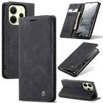 For Redmi Note 14 4G 163.25mm CaseMe 013 Multifunctional Horizontal Flip Leather Phone Case(Black)