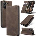 For Xiaomi Poco X7 Pro CaseMe 013 Multifunctional Horizontal Flip Leather Phone Case(Coffee)